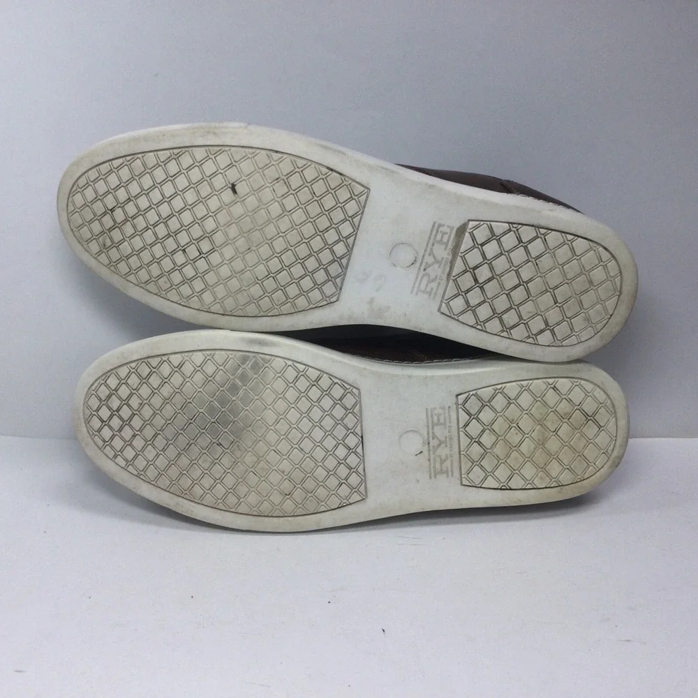 Rye‎ Hawker Brown leather shoes mens Size 10.5 comfort casual Oxfords